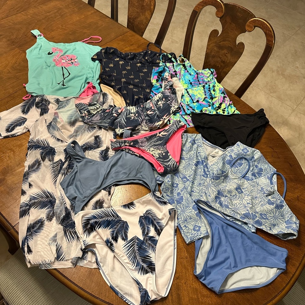 Chic Swimwear Collection - Flamingo, Palm, and Floral Patterns